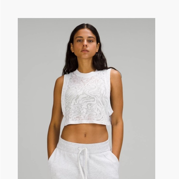 Lululemon All Yours Crop Tank Top *Veil - Picture 1 of 4